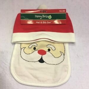 New santa‎ bib amd hat bib